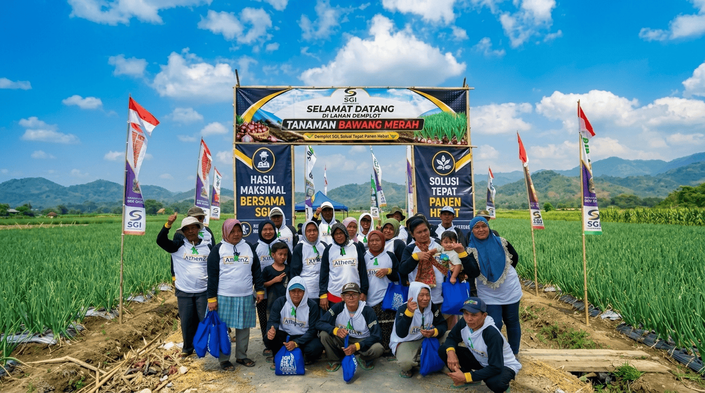Dokumentasi BFFD Cirebon 2026 bersama petani bawang merah di Pabuaran.