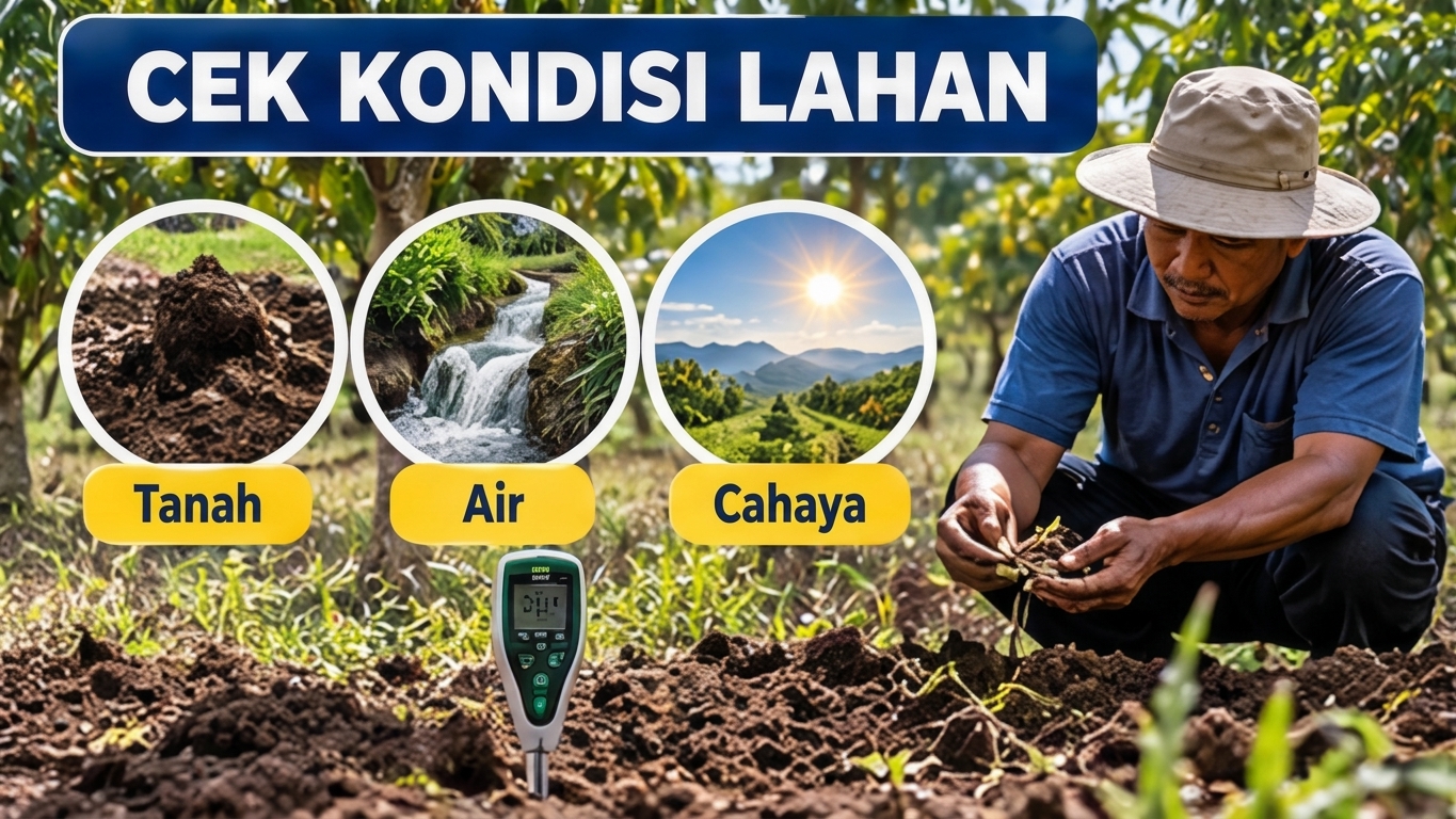 cek kondisi lahan sebelum menanam